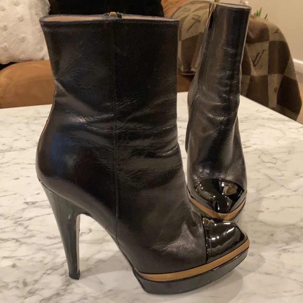 YSL Leather Booties